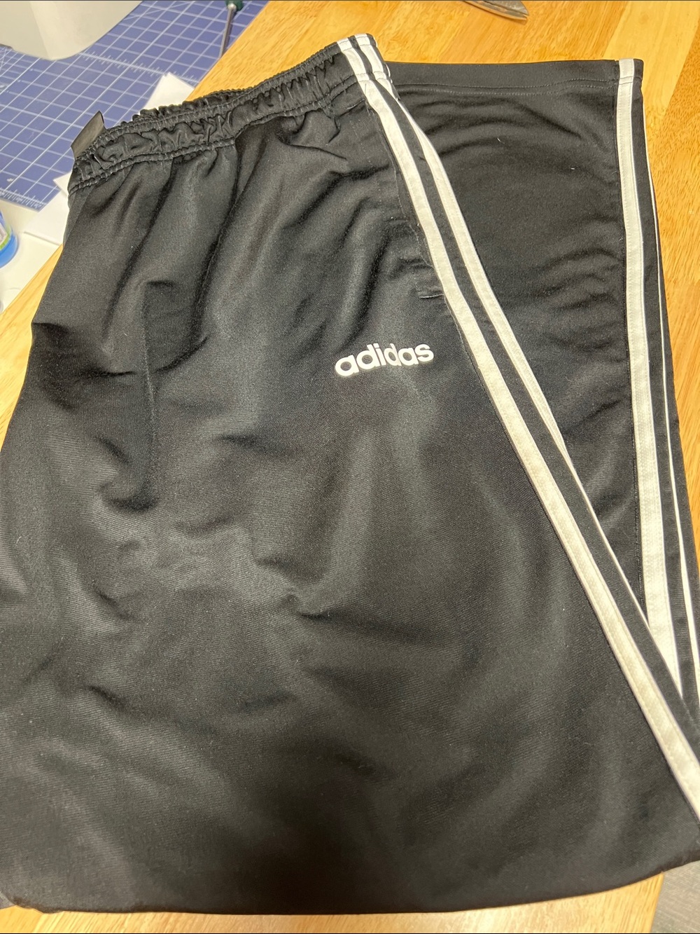 adidas Classic 3-Stripe Sweatpants Black with White Stripe